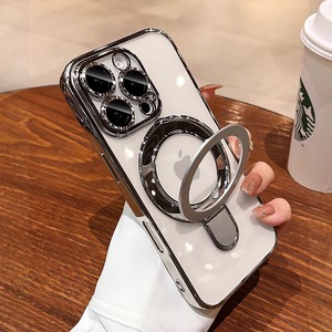 เคสโทรศัพท์มือถือแบบมีขาตั้งแม่เหล็กเคลือบผิวแบบนุ่ม มองไม่เห็น สำหรับ <span class=keywords><strong>iPhone</strong></span> 17 16 15 14 13 12 11 Pro Max ป้องกันรอบด้าน - Product Image 6