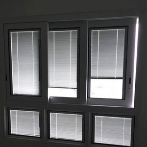 Fenêtres européennes à <span class=keywords><strong>triple</strong></span> <span class=keywords><strong>vitrage</strong></span> et double isolation thermique en <span class=keywords><strong>PVC</strong></span> de haute qualité <span class=keywords><strong>Fenêtre</strong></span> coulissante en <span class=keywords><strong>PVC</strong></span> coupe-vent avec persienne pare-soleil - Product Image 2