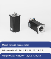 Moteur pas à pas hybride à boucle ouverte biphasé EM NEMA23 57BYG250-112, 1,8 degré, 3 N.m, 48 V CC, inertie du rotor 480 g.cm pour machines CNC