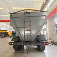 Chariot mobile haute productivité pour céréales, traîné par tracteur, pour fertilisation et transport de grains, avec pompe à engrenages, capacité 15-25m/min