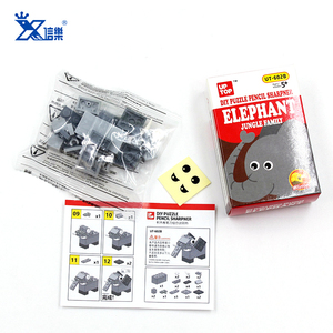 Conception brevetée, animal de la jungle, <span class=keywords><strong>lion</strong></span>, éléphant, meilleur cadeau souvenir, puzzle pour enfants, taille-crayon DIY - Product Image 2