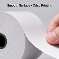Papier thermique pour terminal de paiement, surface lisse sans produits chimiques, simple couche, 70*70mm