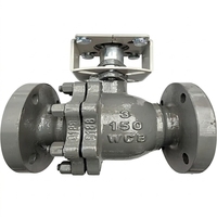 Válvulas de bola flotantes de acero inoxidable con brida neumática estándar americano Carp Journey OEM Q641F-10/16C DN50-DN100 de alta calidad