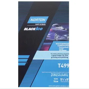 Papel de <span class=keywords><strong>lija</strong></span> <span class=keywords><strong>Norton</strong></span> T499 Papel de <span class=keywords><strong>lija</strong></span> de <span class=keywords><strong>agua</strong></span> cosmético para pintura y pulido de automóviles, papel de <span class=keywords><strong>lija</strong></span> de pulido especial P1500, P2000 - Product Image 2