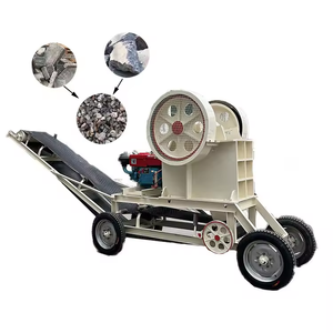 Hot Sale in Africa Mobile Ore, Construction Waste Diesel Jaw Crusher with <strong>Vibrating</strong> Screen <strong>Feeder</strong> - Product Image 1