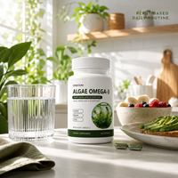 Capsules d'oméga 3 d'algues en gros, végétaliennes, à base de plantes, complément alimentaire, fabricant de bouteilles sous marque privée