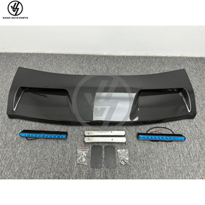 Aileron de toit pour Mercedes Benz Classe G W464 4X4 G63 G500 2019-2023, spoiler de toit en fibre de carbone sèche avec feux OEM, pièces de kit carrosserie - Product Image 4