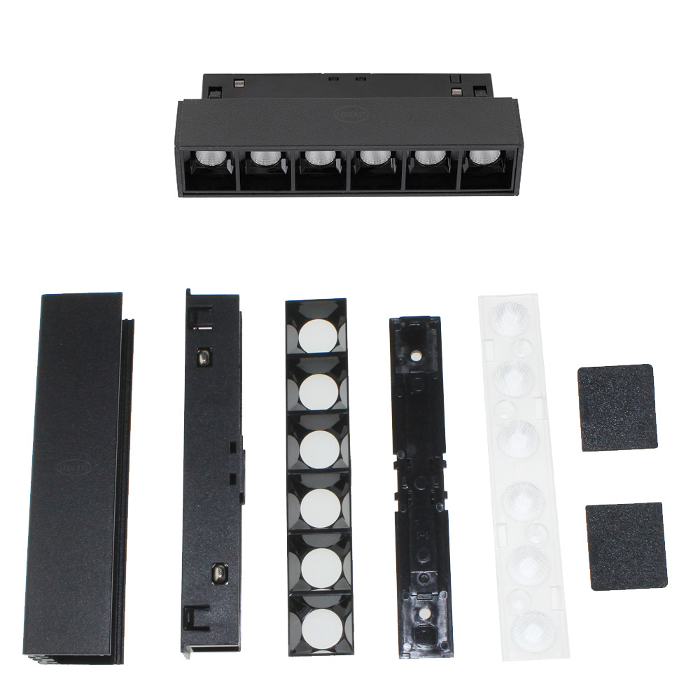 Внутреннее освещение фабрики современный дизайн LEDEAST DC48V 6W/12w/18w DIY Светодиодная решетка освещения арматура SKD