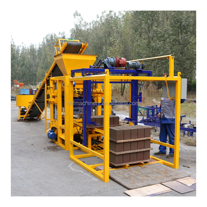 Günstige QT4-26 Halbautomatische Zement-Verbundstein-Hohlblockmaschine Produktionslinie für Kleinunternehmen - Product Image 1