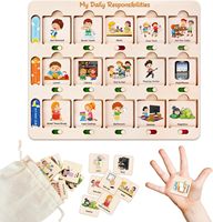 Meilleurs outils pour l'autisme Tableau d'horaire visuel pour enfants et liste de contrôle de la routine quotidienne Autocollants Tableau de corvées pour enfants Mémo et tableau noir