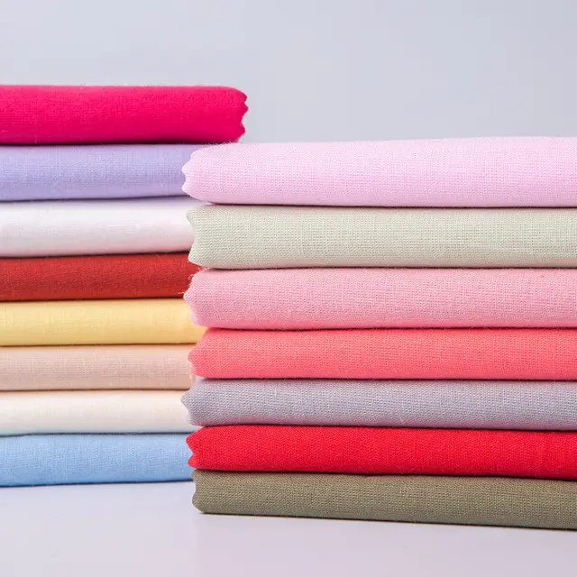 100 Cotton 9088 Lining Combed Solid Color Fabric Plain Dyed Pure Cotton Lining For Dress Garment Home Textile