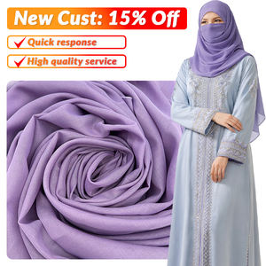 حجاب شيفون خفيف الوزن بلون سادة للنساء المسلمات، طول متوسط للاستخدام اليومي والخارجي - Product Image 2