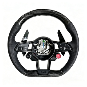Volante Deportivo de Fondo Plano en Forma de S para Cuero para <span class=keywords><strong>Audi</strong></span> A3A4B8B9A5S5A6C7A7Q5Q7RS3RS7A8R8Q3 - Product Image 1