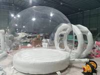 Nouvelle arrivée transparent gonflable rebondissant trampoline maison à bulles avec des ballons pour la promotion et la fête d'enfants