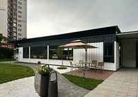 Villa préfabriquée moderne en ossature légère en acier, maison modulaire préfabriquée pour complexe hôtelier, maison de vacances et immeuble de bureaux