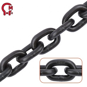 Cadenas <span class=keywords><strong>de</strong></span> Elevación HLM G80 G100, Cadena <span class=keywords><strong>de</strong></span> Acero Aleado Soldada, Certificación EN818-2, Factor <span class=keywords><strong>de</strong></span> Seguridad 4:1, Varios Tamaños <span class=keywords><strong>para</strong></span> Elevación Aérea - Product Image 1