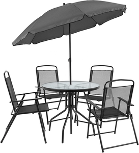 Outdoor <strong>Furniture</strong> <strong>6</strong> <strong>Piece</strong> Patio <strong>Garden</strong> <strong>Set</strong> with Dining Table - Product Image 3