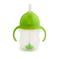 BPA Bebas Setiap Sudut Klik Kunci Plastik Pemberat Jus Air Susu Lembut Flip-Top Tutup Tutup Cangkir Pelatih Sedotan