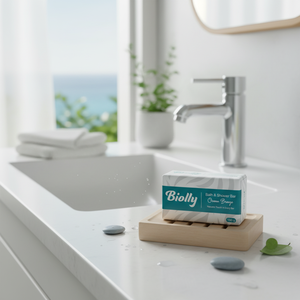 Jabón de tocador Biolly Ocean Breeze de 150 g - Frescura instantánea de calidad premium a base de plantas - Product Image 3