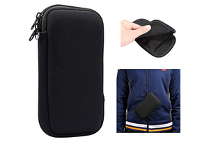 Custodia per <span class=keywords><strong>telefono</strong></span> in neoprene morbida ed elastica <span class=keywords><strong>antiurto</strong></span> con laccetto da collo universale per cellulari - Product Image 2