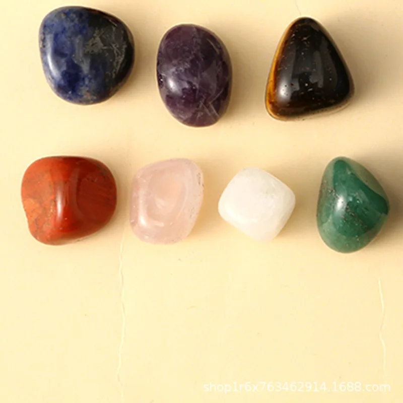 7 pierre brute avec sac