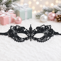 Masques de fête sexy en dentelle noire pour femmes pour masque de bal masqué, carnaval vénitien, bal de promo