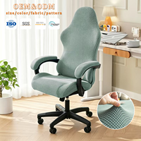 Housses de siège et d'accoudoirs pour chaise de jeu sur ordinateur, imprimées sur mesure, 100% polyester, élastiques, anti-salissures, lavables en machine, douces et confortables