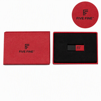 Boîte cadeau de luxe pour clé USB avec logo personnalisé, boîte d'emballage rigide en carton pour clé USB avec insert en mousse EVA pour souvenir d'entreprise