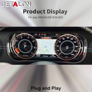 Panel de Instrumentos LCD para Automóvil de Alta Definición de 12.3 Pulgadas para Jeep Wrangler 2018-2022, Pantalla de Mapa, Interfaz de Usuario Multicolor, Android - Product Image 5