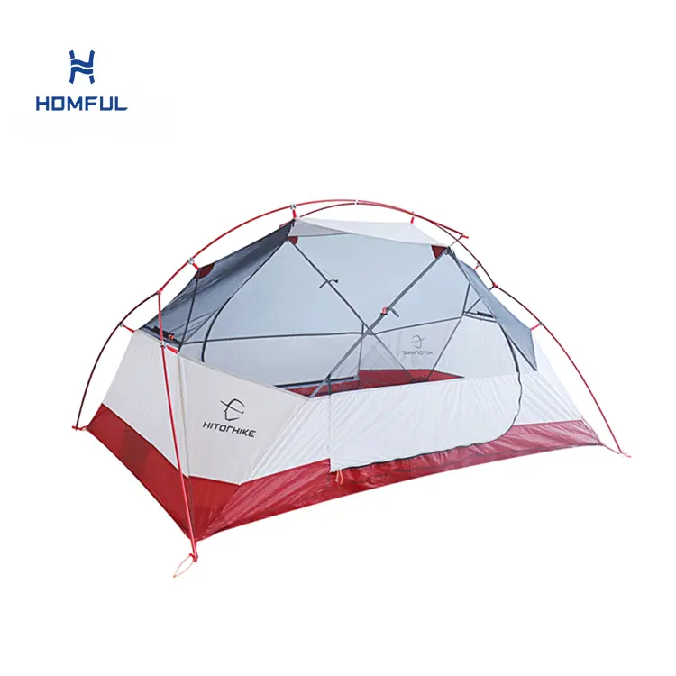 Tenda de acampamento leve à prova d'água homful 2 pessoas, tenda de alumínio ultraleve