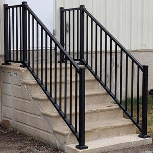 Balustrade en aluminium pour <span class=keywords><strong>maison</strong></span> <span class=keywords><strong>moderne</strong></span>, rampe de pont extérieur, <span class=keywords><strong>escalier</strong></span> d'entrée - Product Image 6