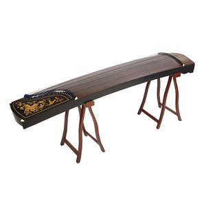 Guzheng de style chinois avec gravures papillon et clé de réglage pour des performances sonores et culturelles précises - Product Image 2