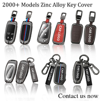 Étui de protection pour clé de voiture intelligente en alliage de zinc et cuir pour Toyota Alphard VELLFIRE PREVIA, porte-clés, accessoires