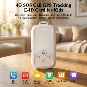 HC02 - Tarjeta de Identificación Electrónica para Niños con GPS y 4G LTE, Rastreador con Llamada de Emergencia SOS, Resistente al Agua IP65, Larga Duración de Batería para la Seguridad Escolar - Product Image 2