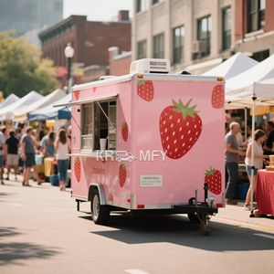2025 Latest <b>Design</b> Street Selling Coffee Van Catering Cart Burgers Fries Ice Cream Bus <b>Mobile</b> Food Truck - Product Image 1