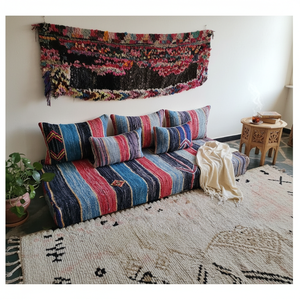 Ensemble de canapé Oriental Home avec éponge en coton de qualité 200x80x20 cm Coussins et oreillers en tissu de lin personnalisables Techniques tissées - Product Image 3