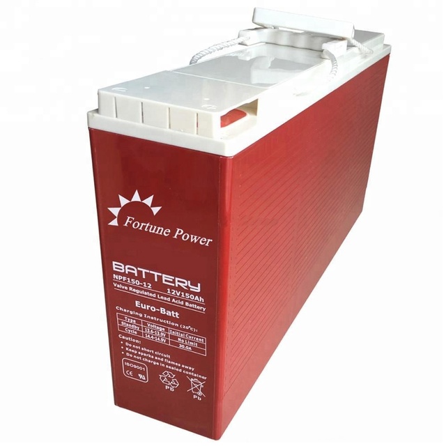Free Maintenance Gel Deep Cycle Solar Dry Battery 12V 150AH Exide for Car Solar PV Power Storage 15-Year Design Life