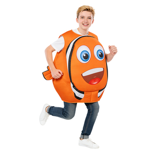 Costume de poisson-clown mignon, tunique rembourrée 3D sans manches en polyester, mascotte de carnaval, événements, usine directe, certifié CE CPC UKCA - Product Image 3