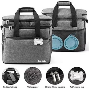Échantillon gratuit de sac de transport pour animaux de compagnie, approuvé par les compagnies aériennes, sac de transport pour petit chien, pliable, portable, boîte de voyage pour chien - Product Image 2