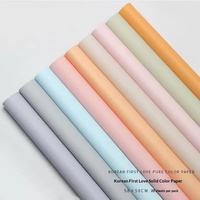 Papier d'emballage pour bouquet, couleur unie, imperméable, emballage cadeau, fournitures pour fleuristes, style tendance, papier d'emballage pour fleurs