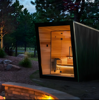 Baru panas portabel kayu ditembakan taman Sauna 1 orang desain pribadi portabel paling populer murah luar ruangan tradisional Sauna Finlandia