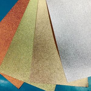 Papier d'emballage à texture gaufrée à <span class=keywords><strong>grain</strong></span> givré enduit de métal Texture granuleuse Cuir visuel Papier et cartons de qualité supérieure Revêtement PVC - Product Image 3