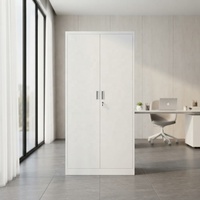 Armoire de bureau commerciale moderne en acier, grands classeurs à portes métalliques, structure KD réglable, casier en fer