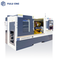 Tour CNC durable et économique, horizontal et robuste, conception de logo personnalisé, lit incliné, type de machine d'usinage des métaux, laser CNC