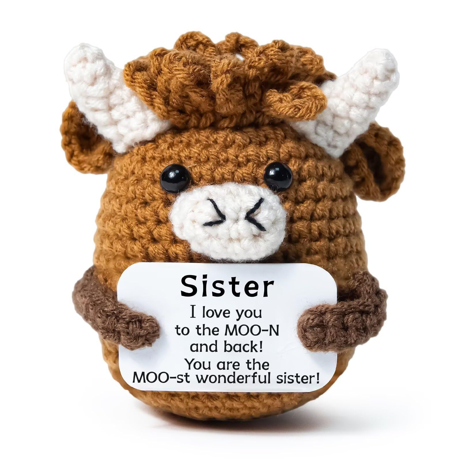 brown Sister curly heights cow doll