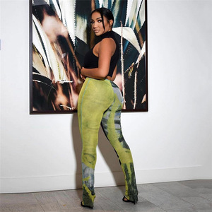 Nuevo Producto 2026 <span class=keywords><strong>Pantalones</strong></span> y Trajes <span class=keywords><strong>de</strong></span> <span class=keywords><strong>Mujer</strong></span> Modernos con Estampado Digital, Transpirables y Sensuales OuYaan - Product Image 2