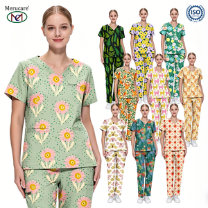 Tenues médicales personnalisées : Ensembles de blouses et pantalons en coton mélangé, durables, doux et amusants, adaptés aux cliniques pédiatriques et aux garderies. - Product Image 1