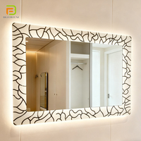 Miroir de salle de bain LED rectangulaire moderne intelligent avec interrupteur tactile, étanche, anti-buée et éclairé – Fabricant