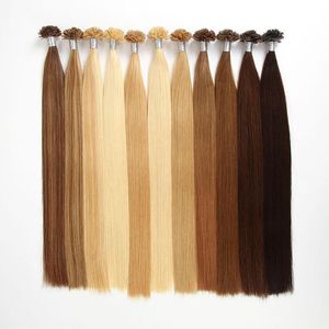 Extensiones de Cabello Humano con Punta Plana Invisible, Cabello Remy Pre-Adherido, Extensiones Ligeras y Cómodas para Mujeres - Product Image 1