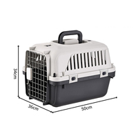 Besky Safe Cage pour animaux de compagnie chat chien étui de transport Super grand espace boîte de transport aérien pour animaux de compagnie avec roues